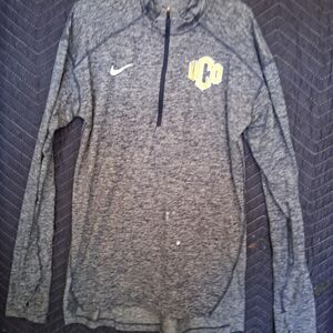 Nike Heathered Gray Quarter-Zip Jacket